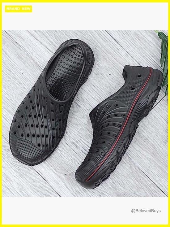 Men\'s Garden Clogs Shoes Breathable Slip On Soft Rubber Sandals Beach EVA Water main image 7